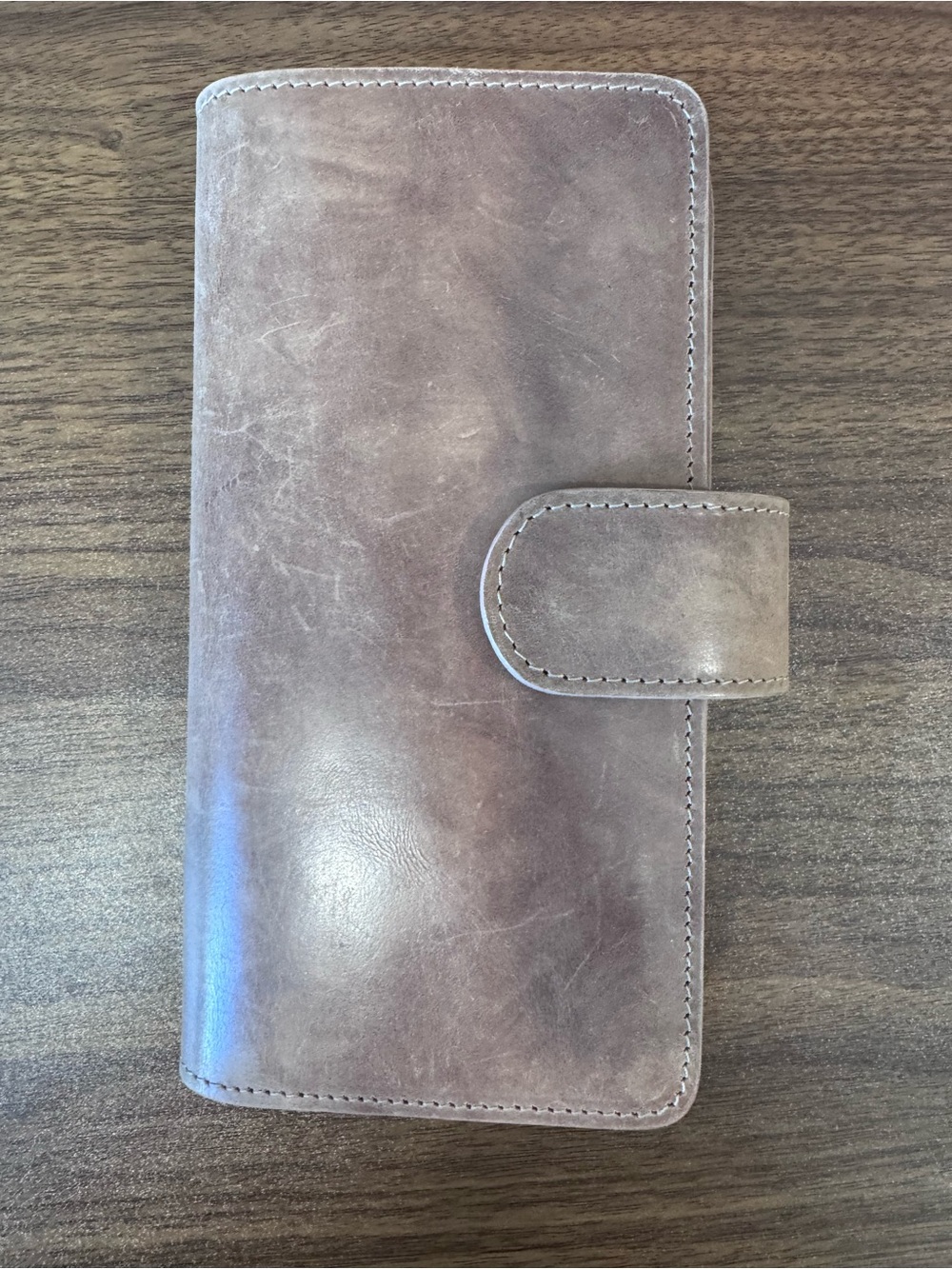 Leather Home Office Planner in Brown - Classic Organizer